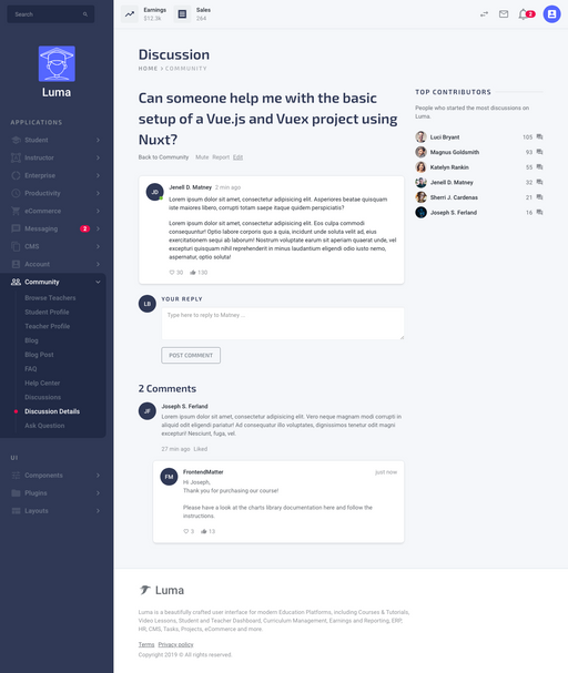 Discussion Details - Luma Bootstrap
