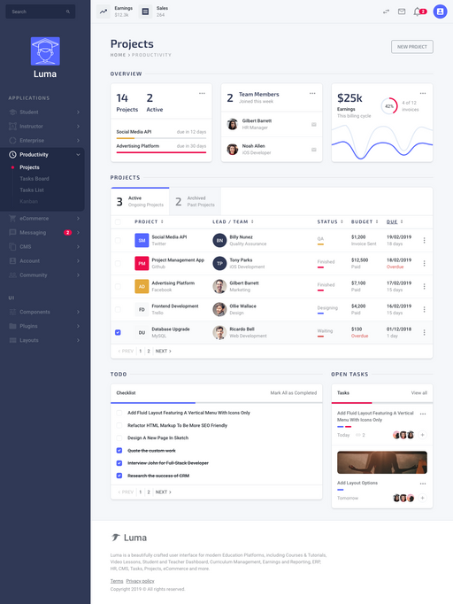 Projects - Luma Bootstrap