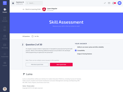 Skill Assessment - Luma Bootstrap