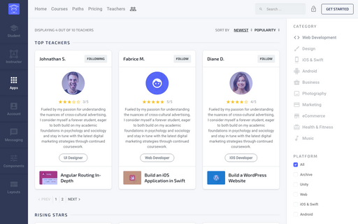Browse Teachers - Luma Bootstrap