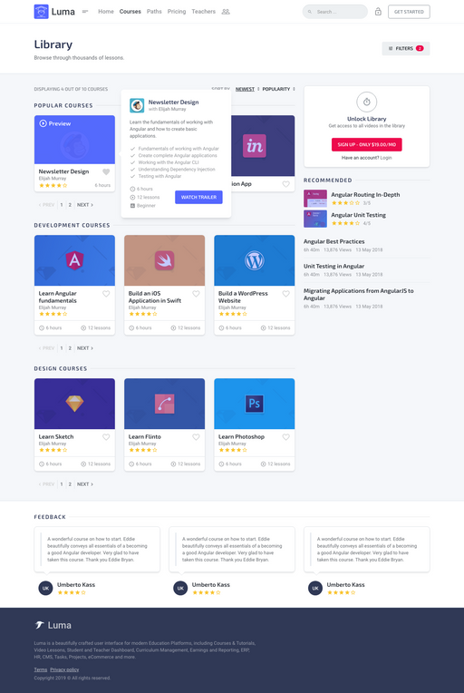 Courses 2 - Luma Bootstrap